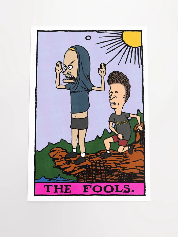 Cornholio Beavis and Butthead Fool Tarot Card Print product image (1)