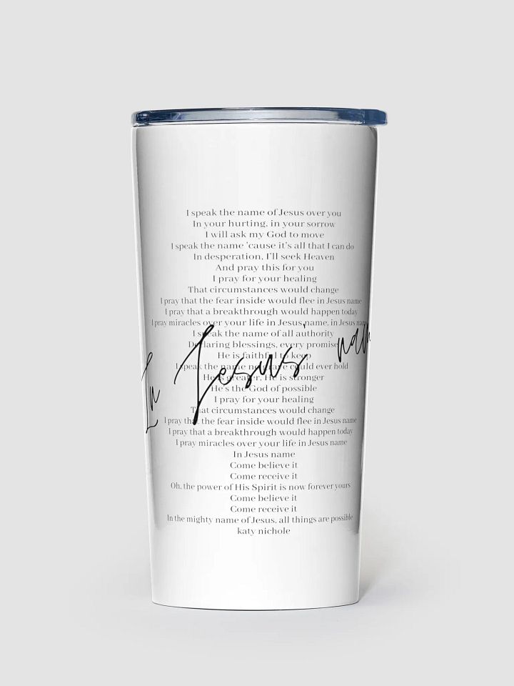 In Jesus' Name Tumbler product image (2)
