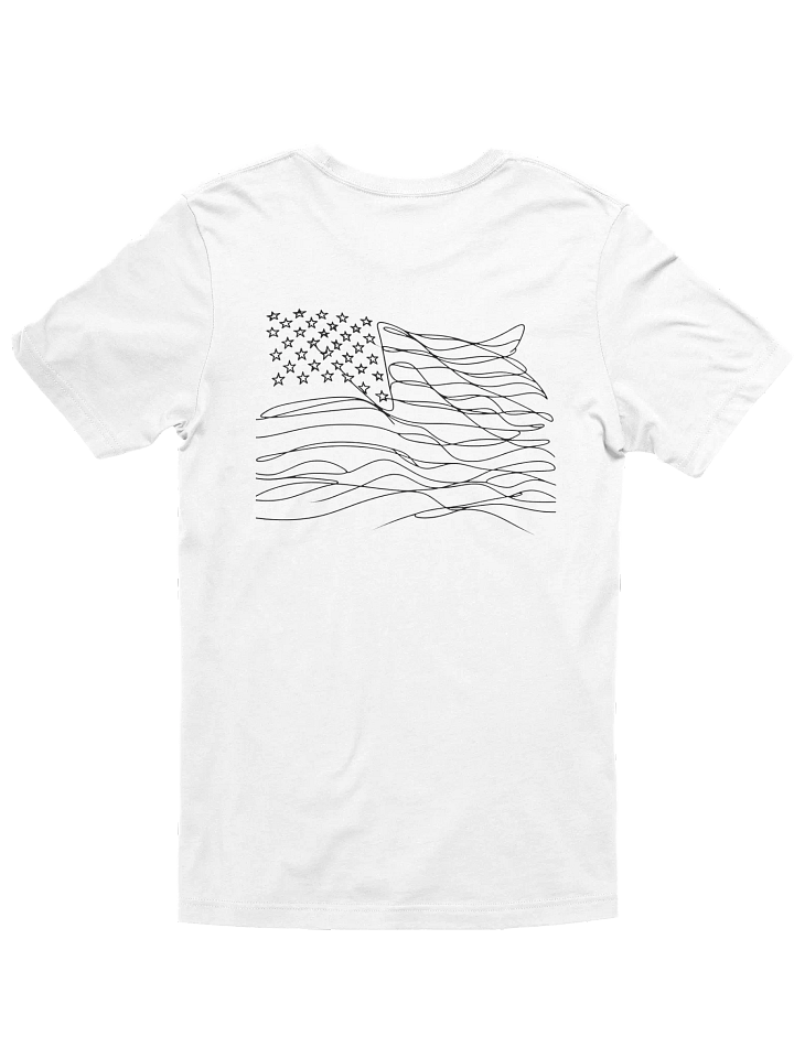 USA Vibes Line Art Silhouette Unisex T-Shirt product image (8)