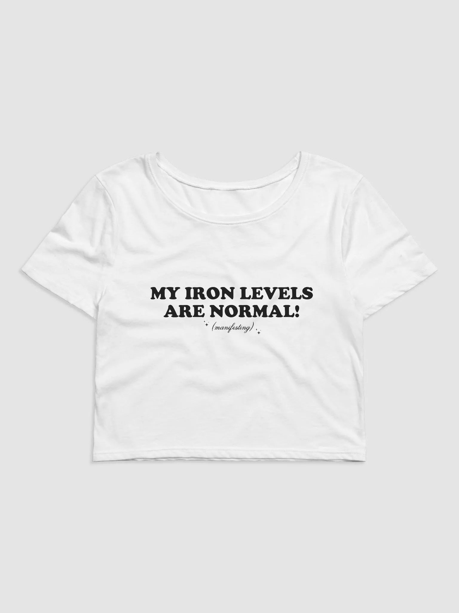 Iron Levels Baby Tee product image (1)