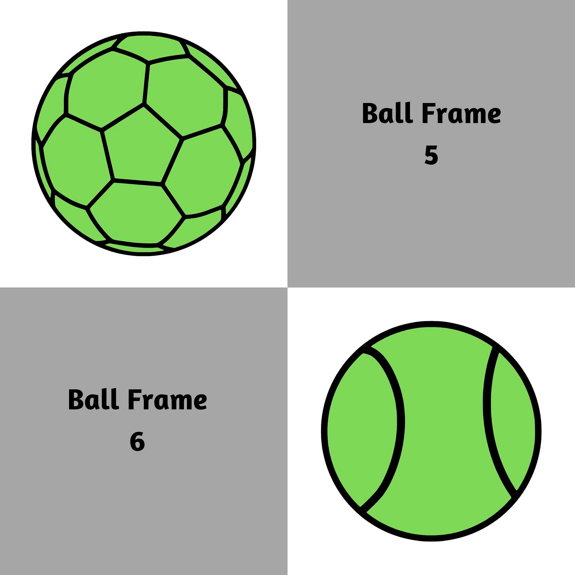 Sports Ball Frames Canva Templates product image (7)