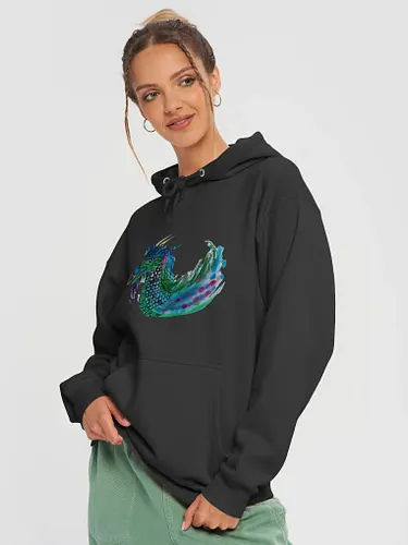 Premium Pullover Hoodie with colorful dragon design, crafted from soft 3-end fleece for everyday comfort.

#shopsaffronthreads