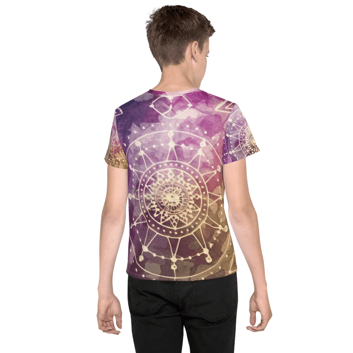 Scared Geometry, Unisex Youth Crew Neck T-Shirt product image (2)