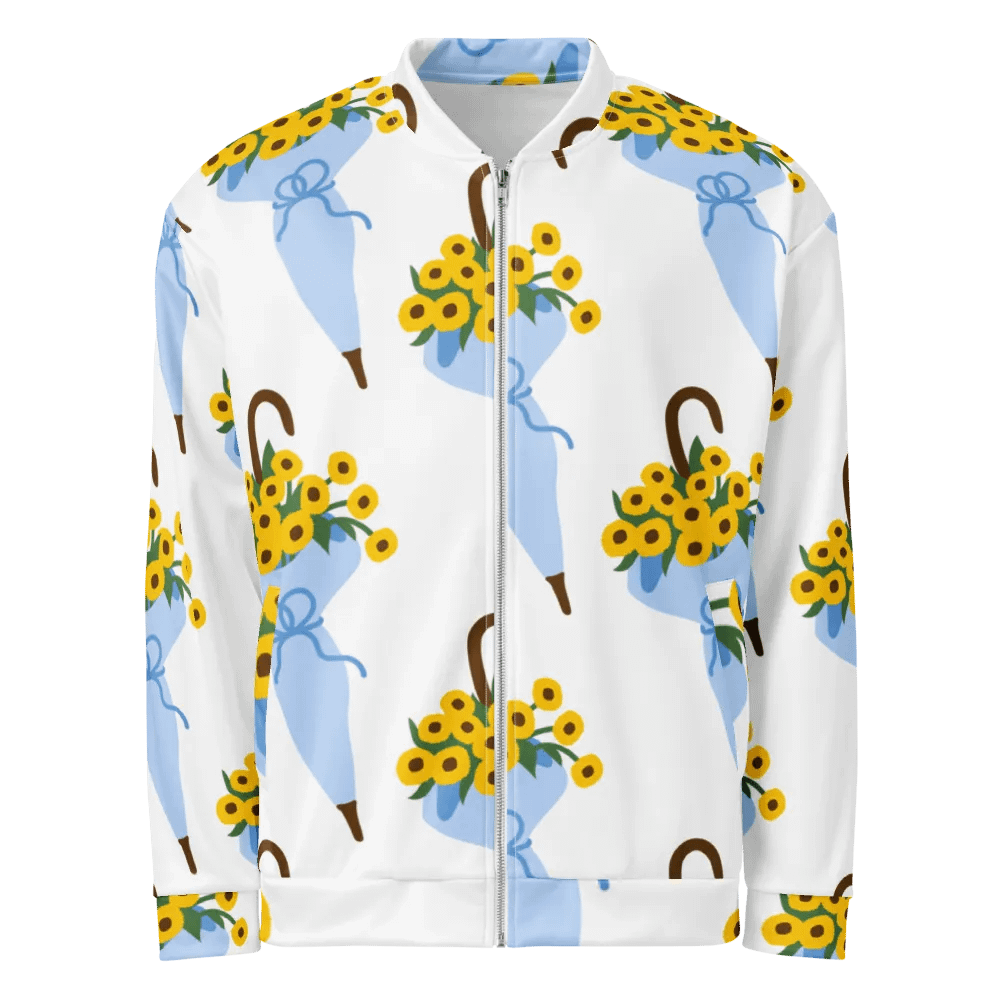 Sunflower Breeze Bomber Jacket product image (2)