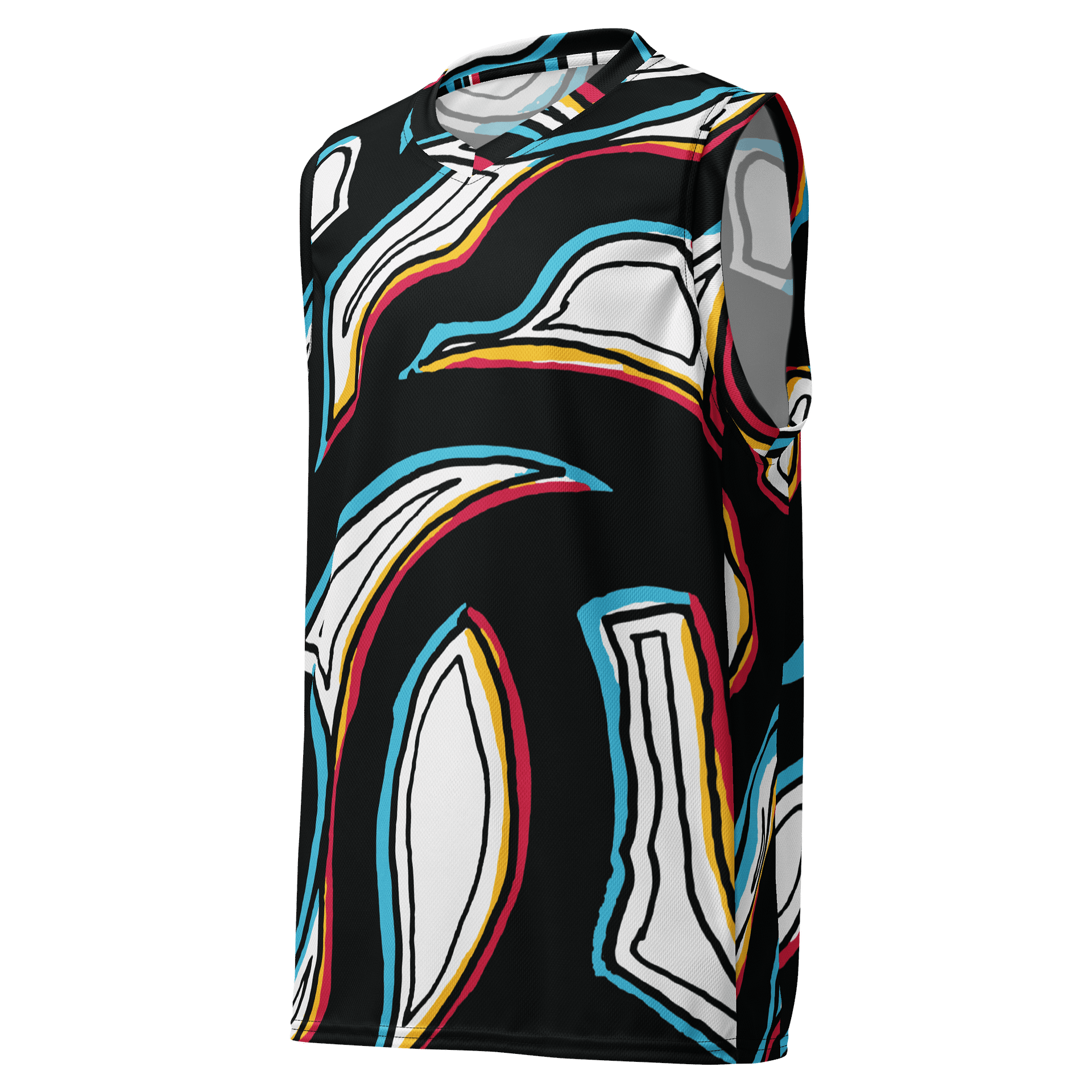 Neon Veins Unisex Basketball Jersey product image (1)