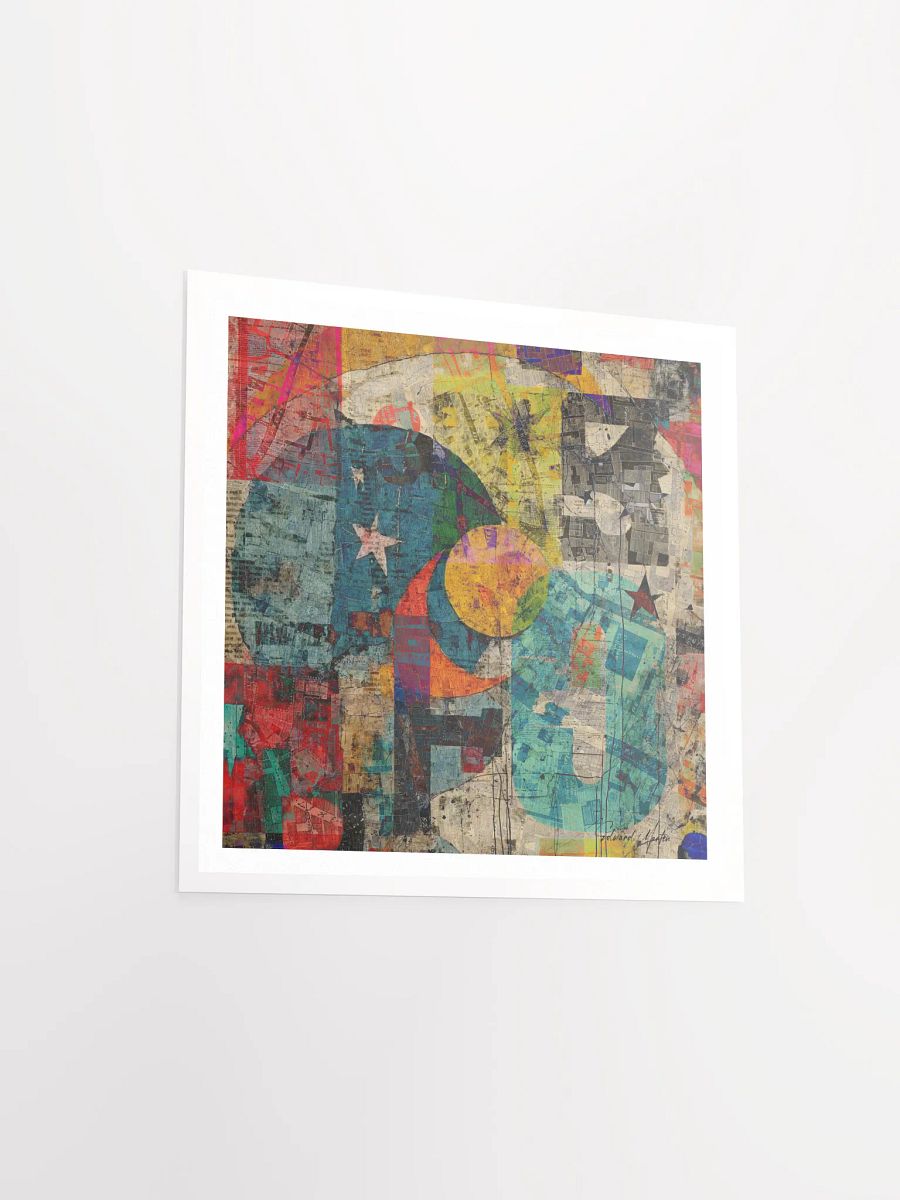 'Cosmic Fusion' by Edward Martin: Mixed media Collage Print product image (4)