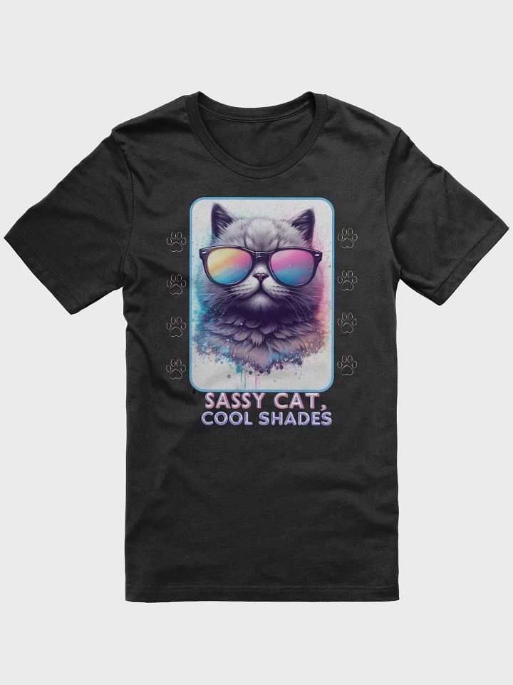 Sassy Cat , Cool Shades-Bella+Canvas Supersoft T-Shirt product image (1)