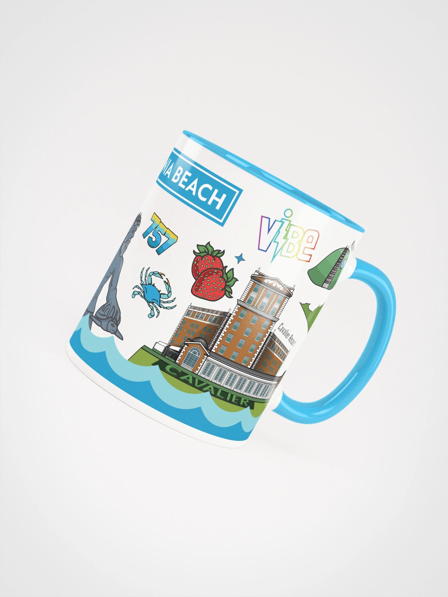 Virginia Beach Coffee Mug - Color Inside product image (5)