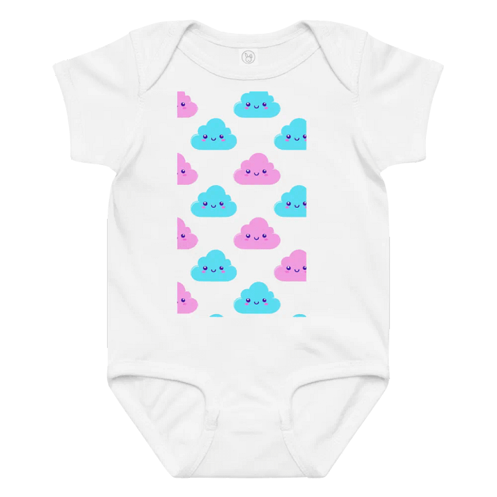 Cheerful Clouds Baby Bodysuit product image (1)