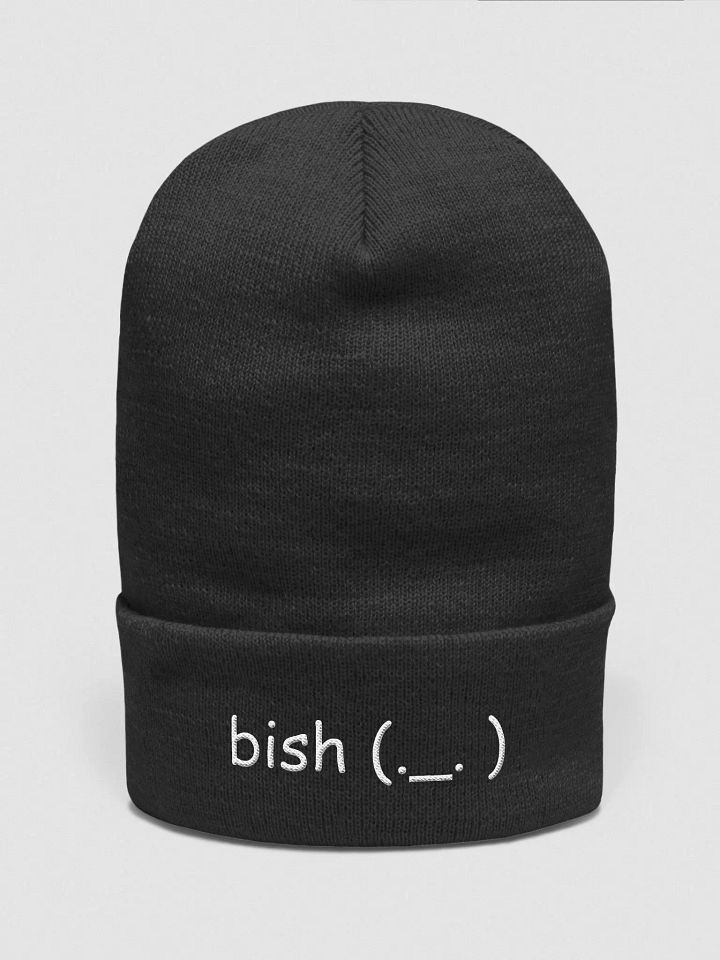 bish (._. ) Yupoong Cuffed Beanie (Dark) product image (4)