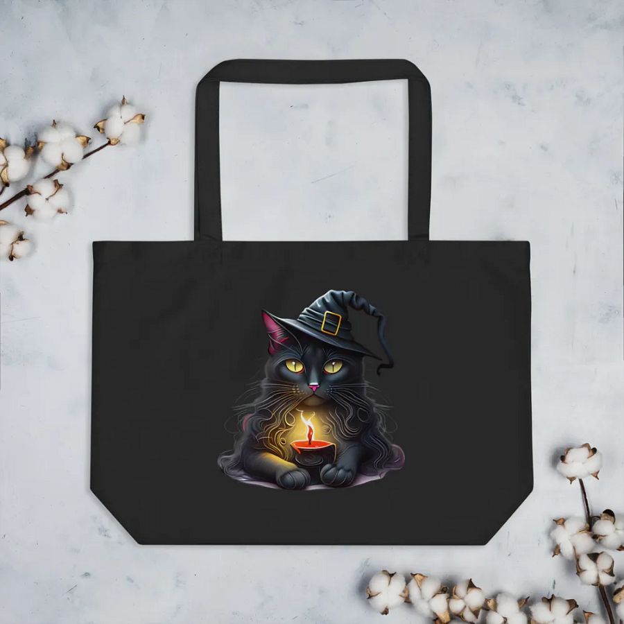 Witchy Cat Eco-Friendly Tote Bag product image (3)