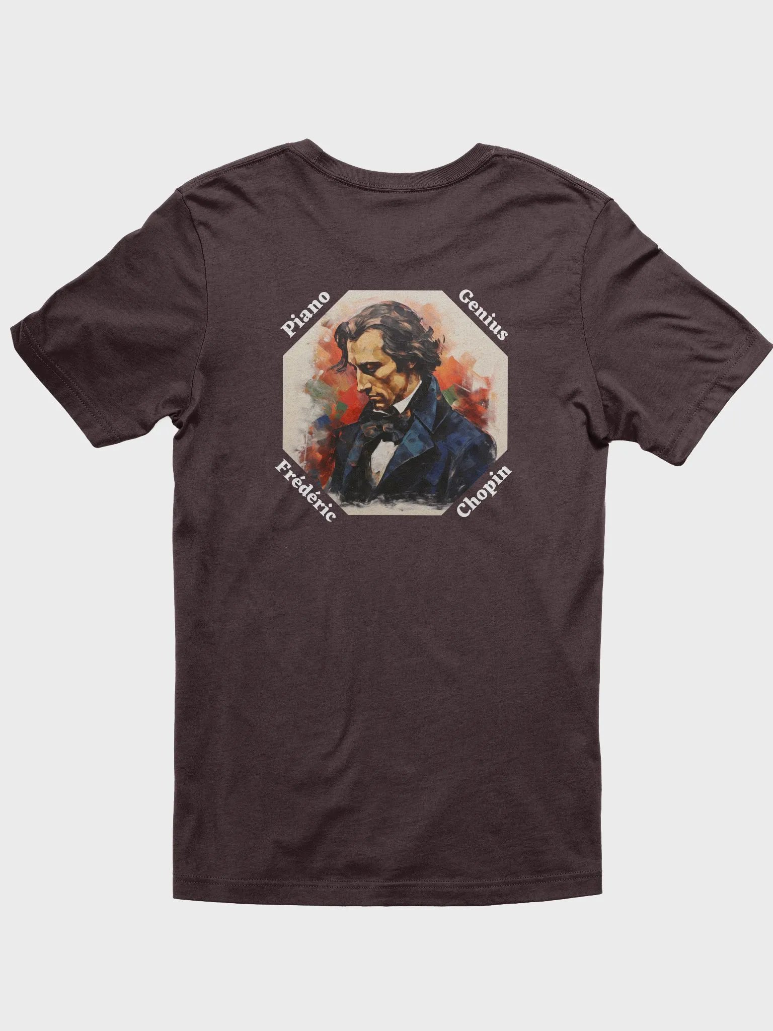 Frédéric Chopin - Piano Genius | Dark T-Shirt (Backprint) product image (32)