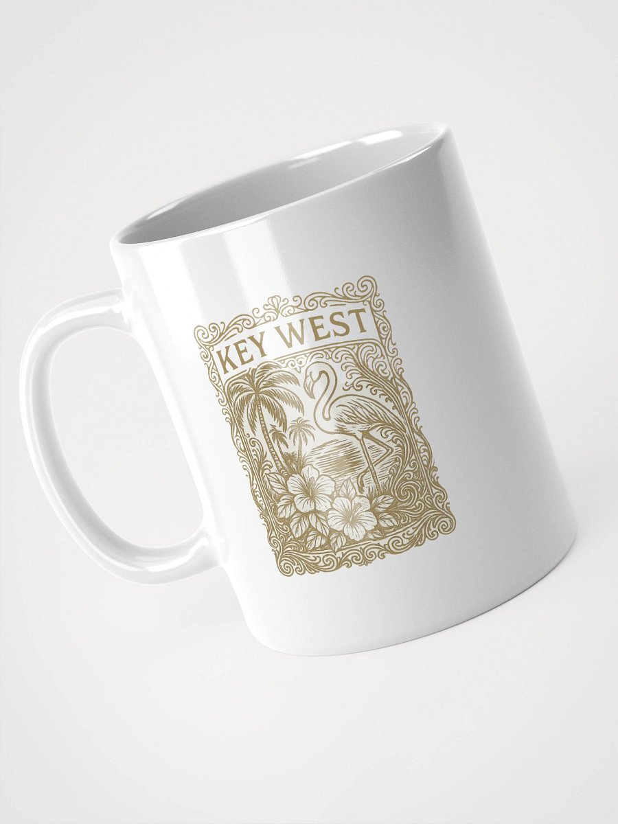 Key West Ceramic Mug with Flamingo and Hibiscus product image (3)
