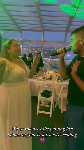 Was supposed to dance to my song #bodyheat and it turned into a full performance for my best friend and her hubby 🩷, congrats...