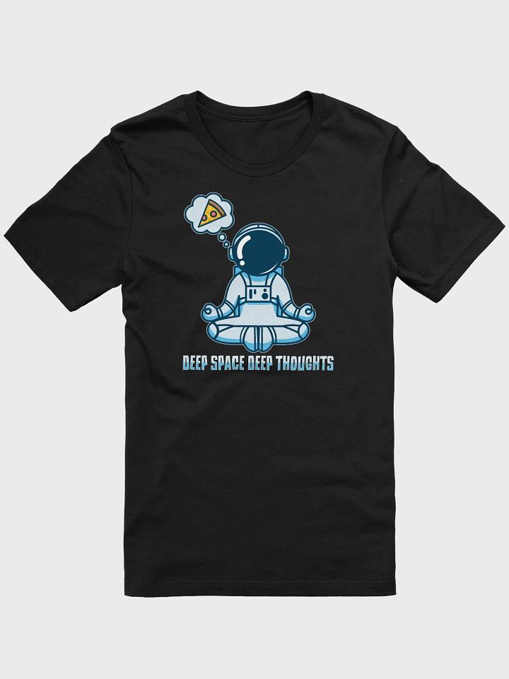Deep Space, Deep Thoughts – Funny Meditating Astronaut Tee product image (1)