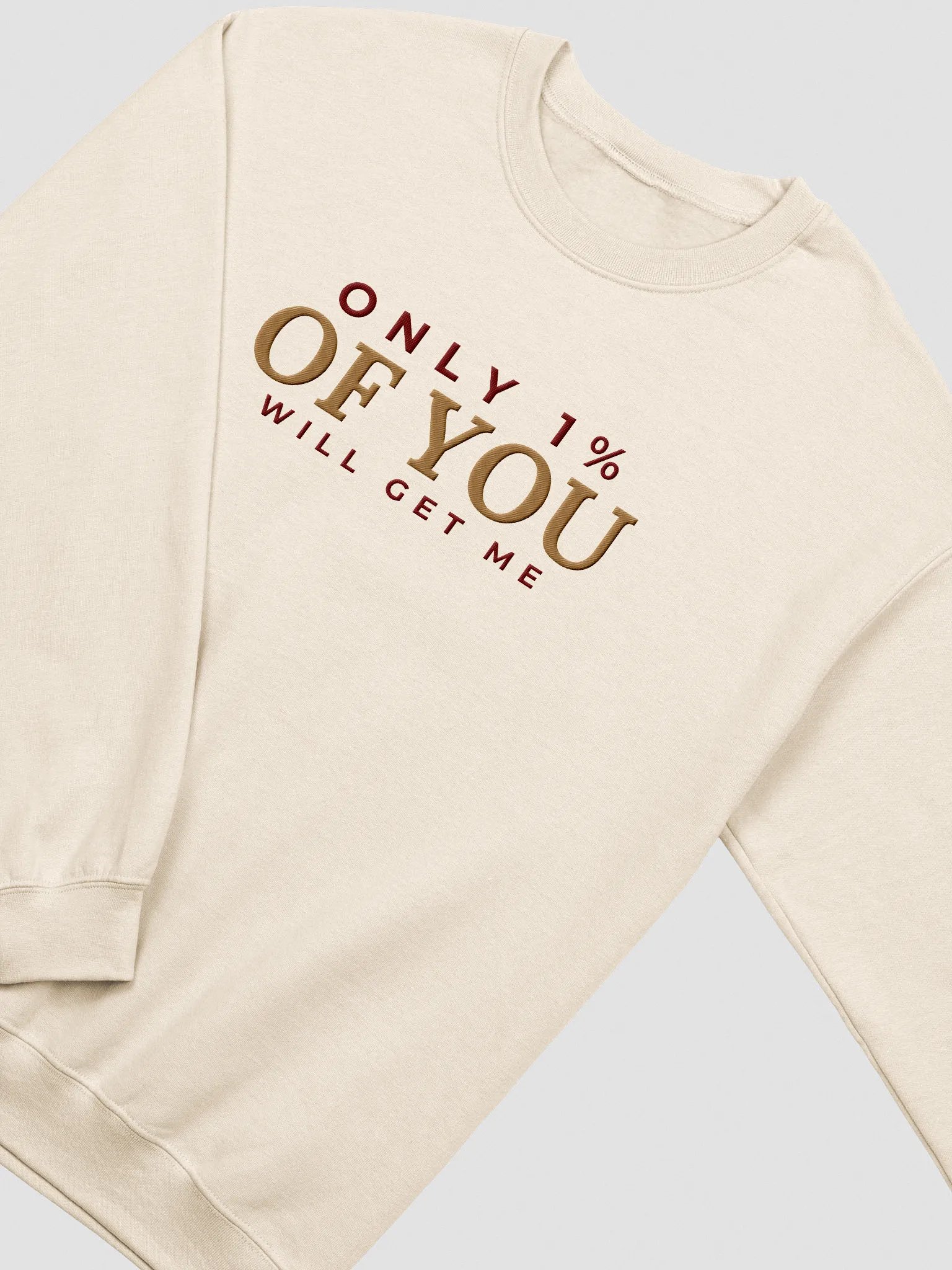 Only 1% Human Design Reflector Embroidered Sweatshirt product image (1)