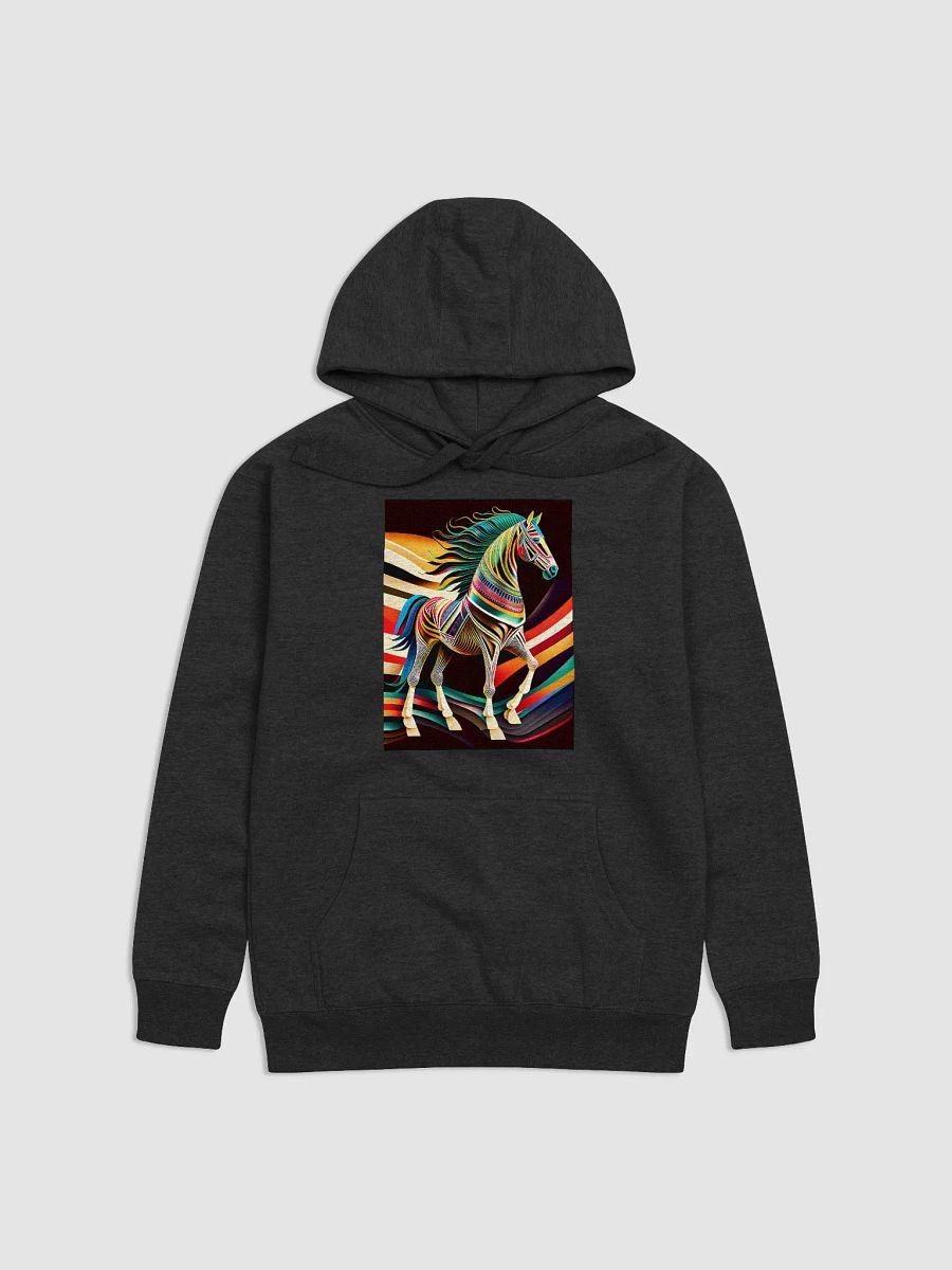 Stylized horse illustration made of coloured ribbons product image (1)