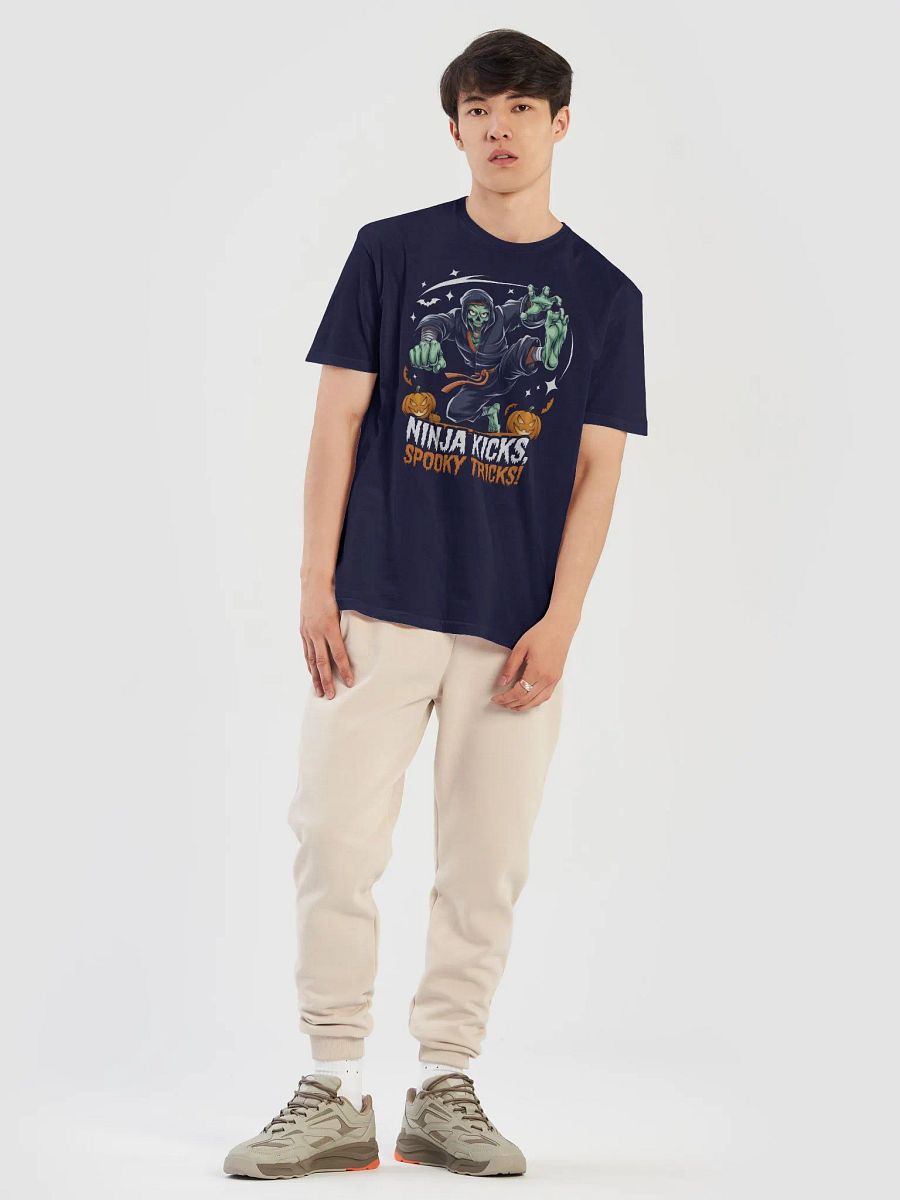 Halloween Ninja Costume Pumpkin Zomby Ninja T-Shirt product image (2)