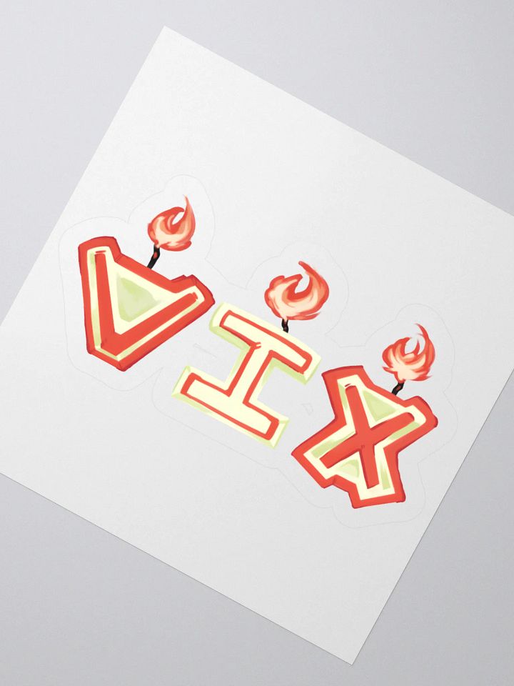 "VIX" Candles Sticker product image (2)