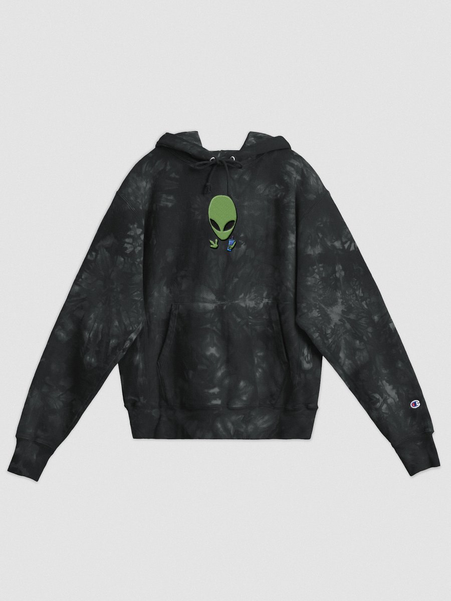 Embroidered Alien Tie Dye Hoodie product image (1)