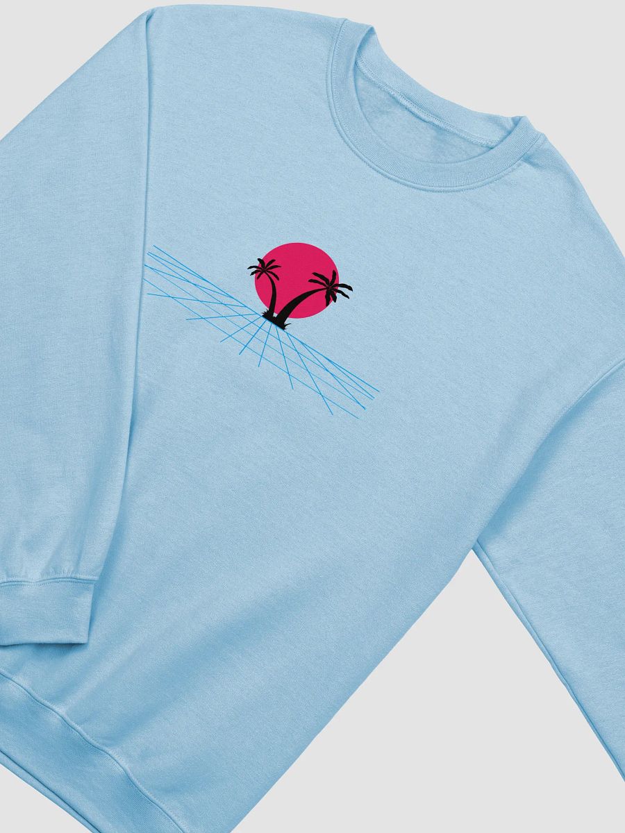 Retro Sunset Palm Trees Crewneck product image (2)