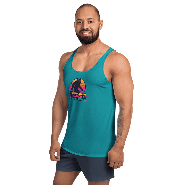 Synthsquatch Fitness Tank Top (Teal) product image (2)