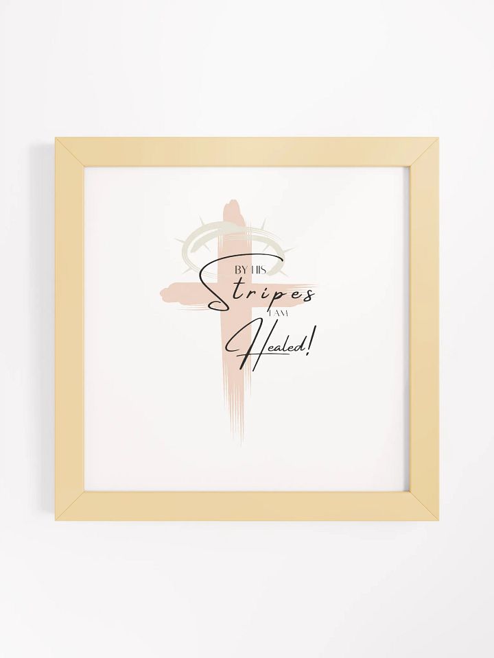 By His Stripes Framed Art Print product image (1)