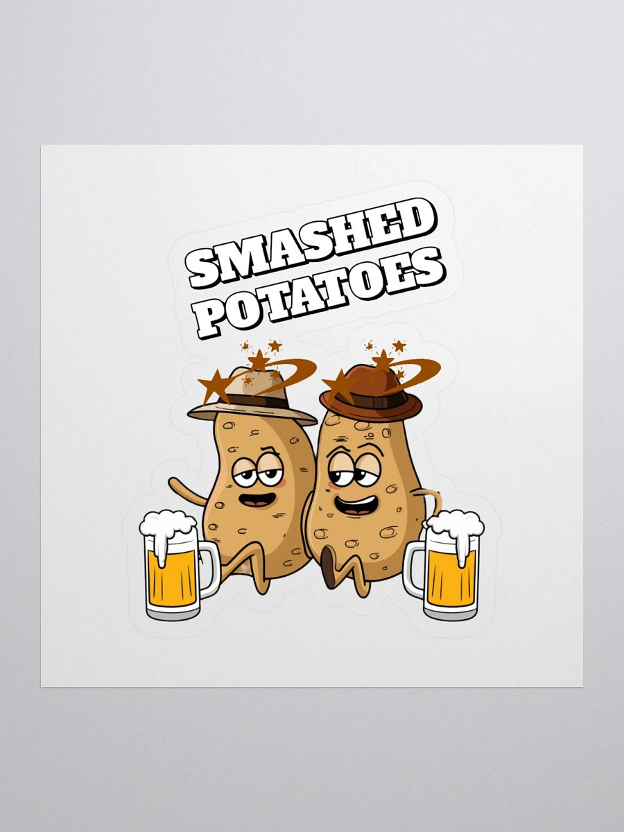 Smashed Potatoes - Funny Humorous Sticker product image (1)