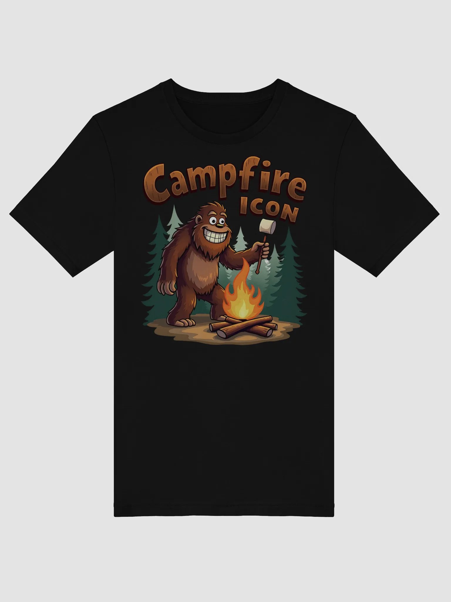Bigfoot Campfire Icon Outdoor Adventure product image (6)