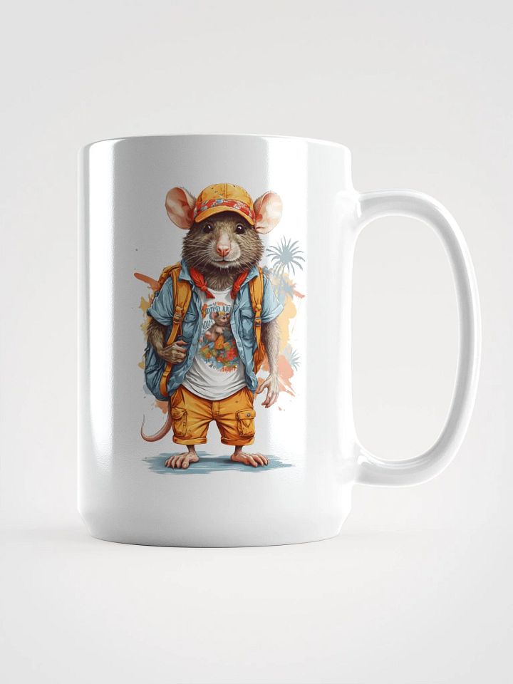 Adventure Rat White Glossy Mug product image (1)