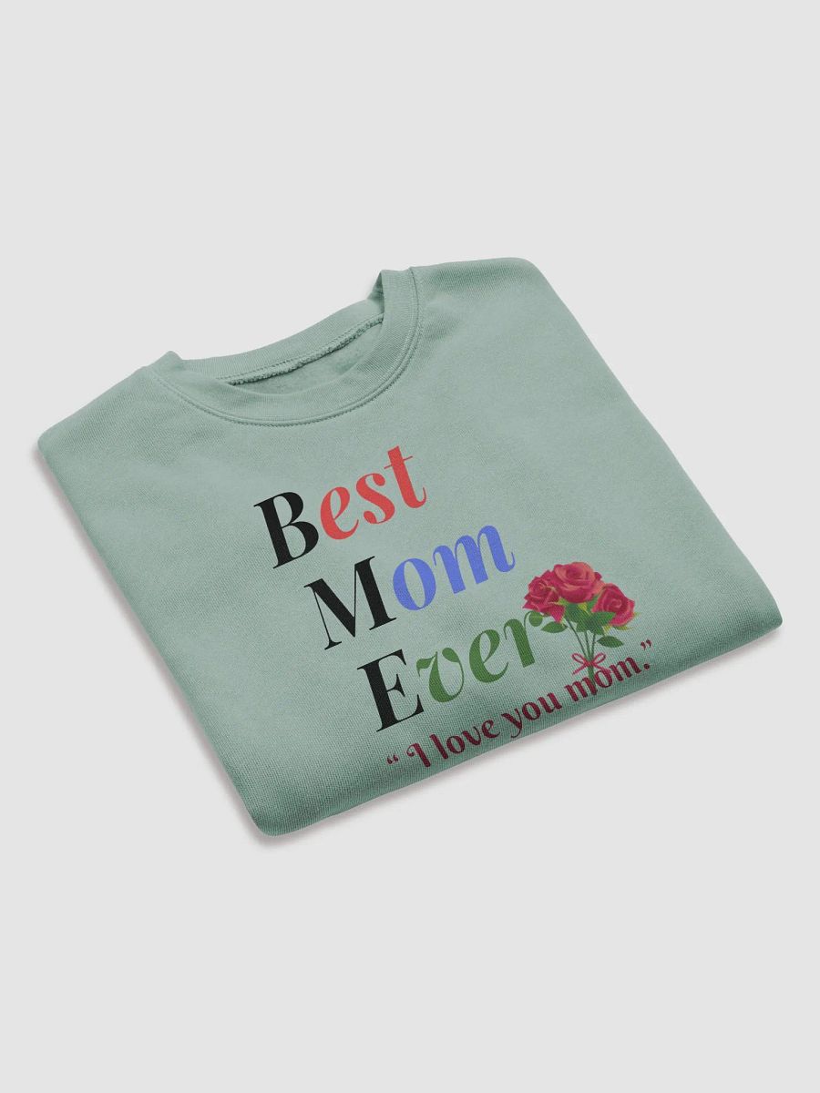 Best Mom Ever Bella+Canvas Women's Fleece Crop Sweatshirt product image (7)