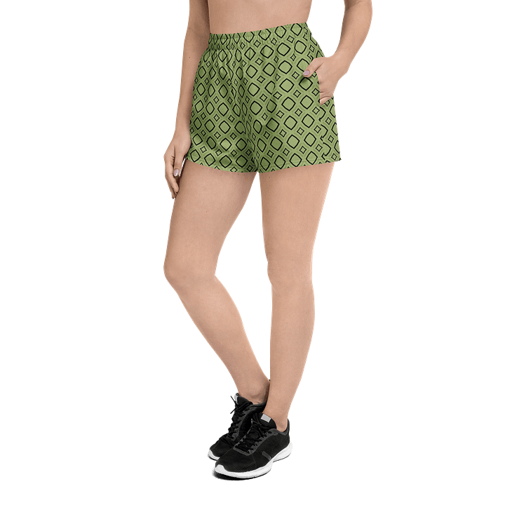 Bumble Delight Geometric All Over Print Unisex Athletic Shorts product image (2)