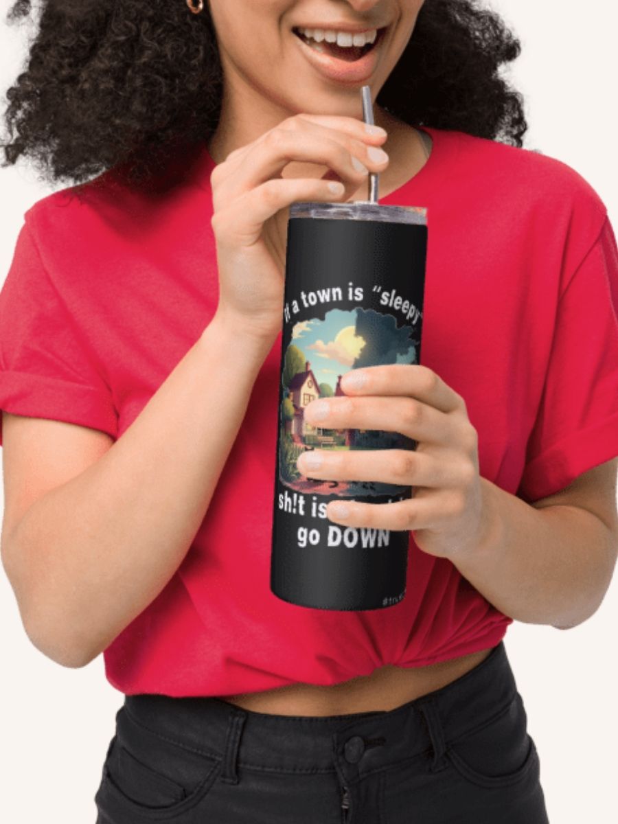 If A Town Is “Sleepy” Coffee Tumbler product image (2)