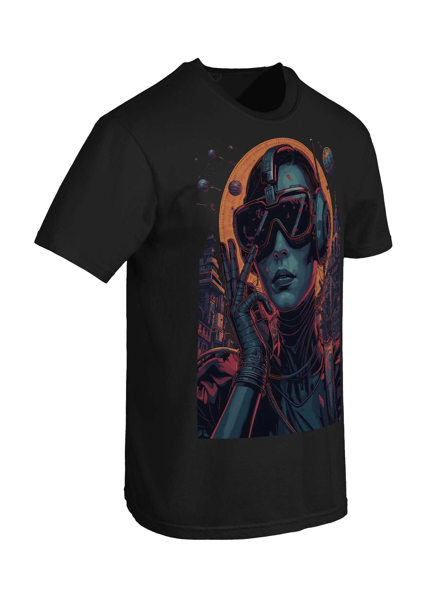 Synthwave City Drive Heavyweight T-Shirt product image (8)