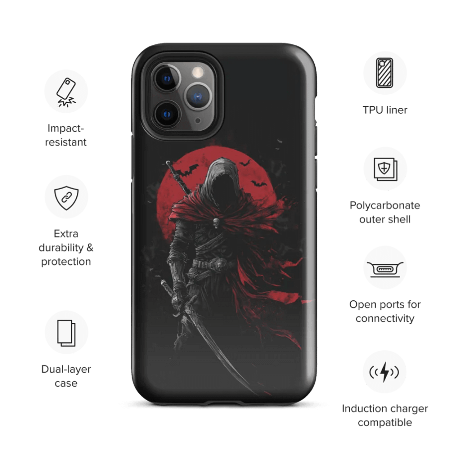 Red Moon Reaper iPhone Tough Case product image (54)