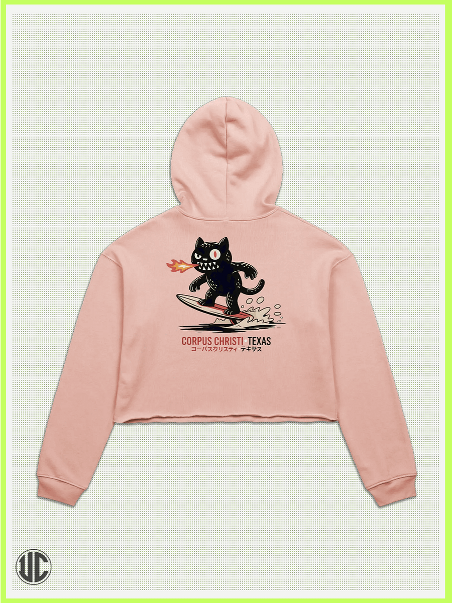 UnkoCon – Corpus Christi TX Surfer Crop Hoodie product image (2)