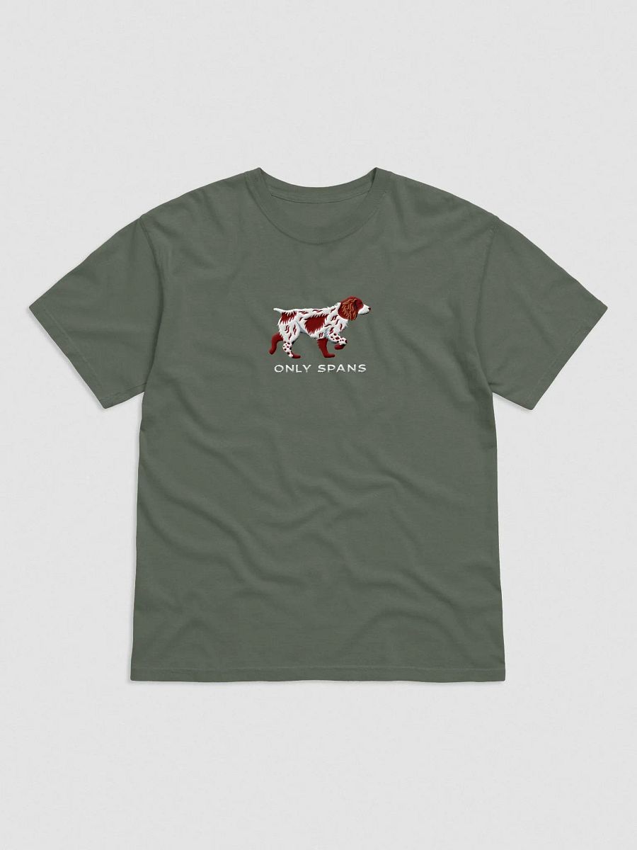Only Spans T-Shirt(Embroidered) of a Working Cocker Spaniel(Liver & White) product image (4)