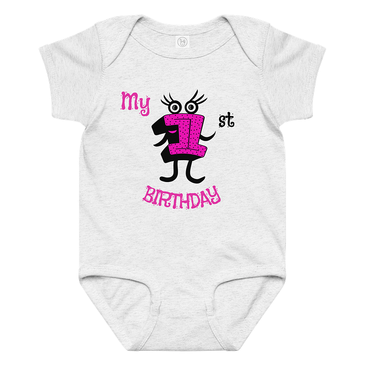 Cheerful 1st Birthday Onesie product image (2)