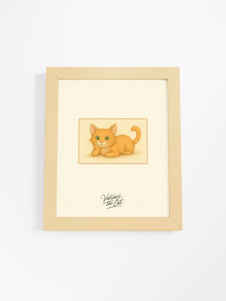 Vaikauri the Cat Framed Matte Artprint product image (1)