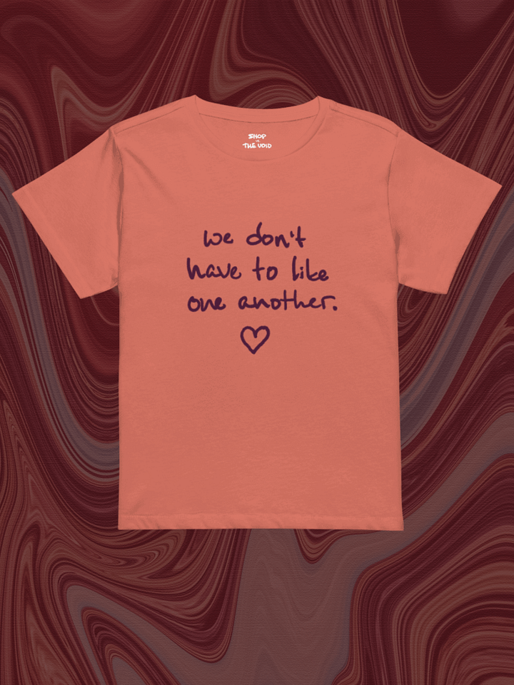 ONE ANOTHER (maroon design) printed waist-length tee product image (1)