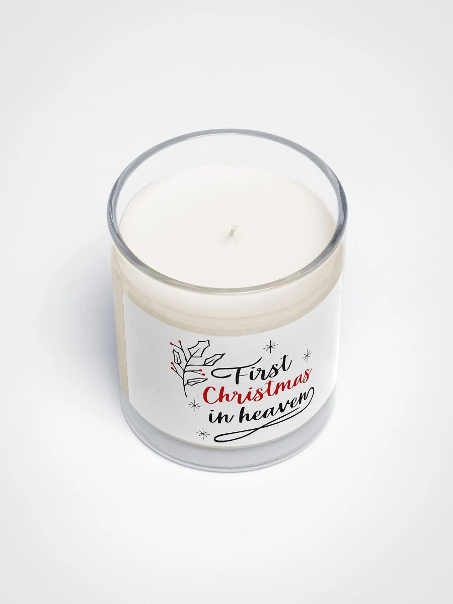 First Christmas in heaven Festive Holly Berry Soy Wax Candle product image (3)