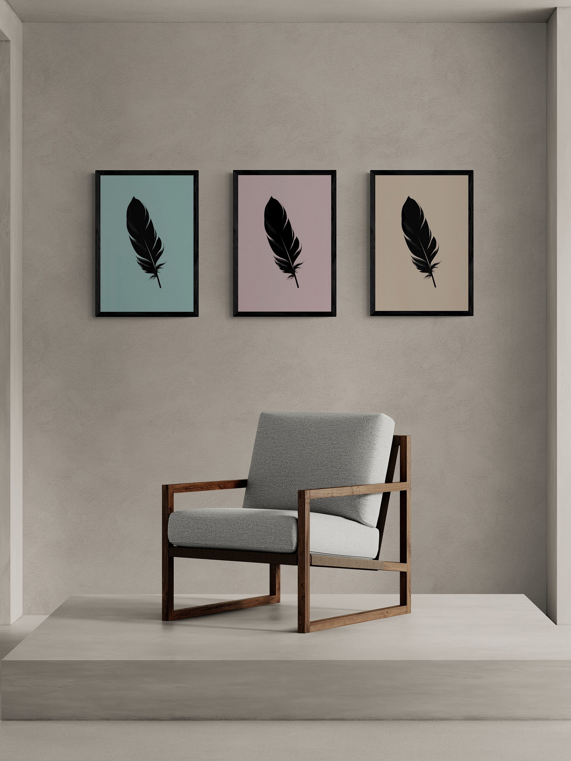 Black Feather - Amber Background product image (2)