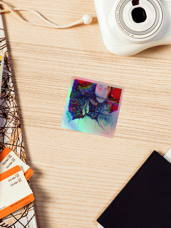 "THE GHOST" Holographic sticker sheet product image (6)