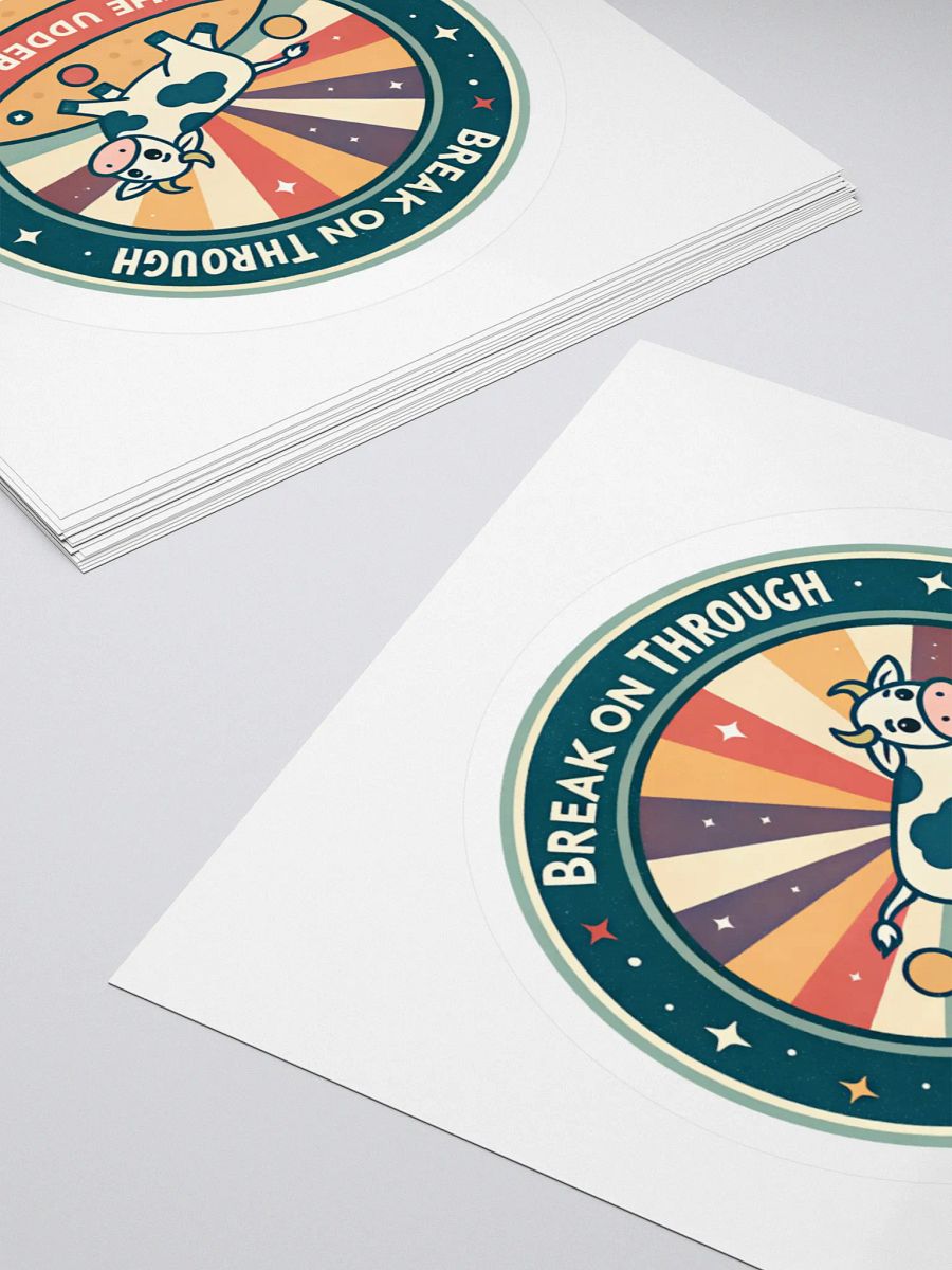 Udderly Groovy Kiss Cut Stickers product image (11)
