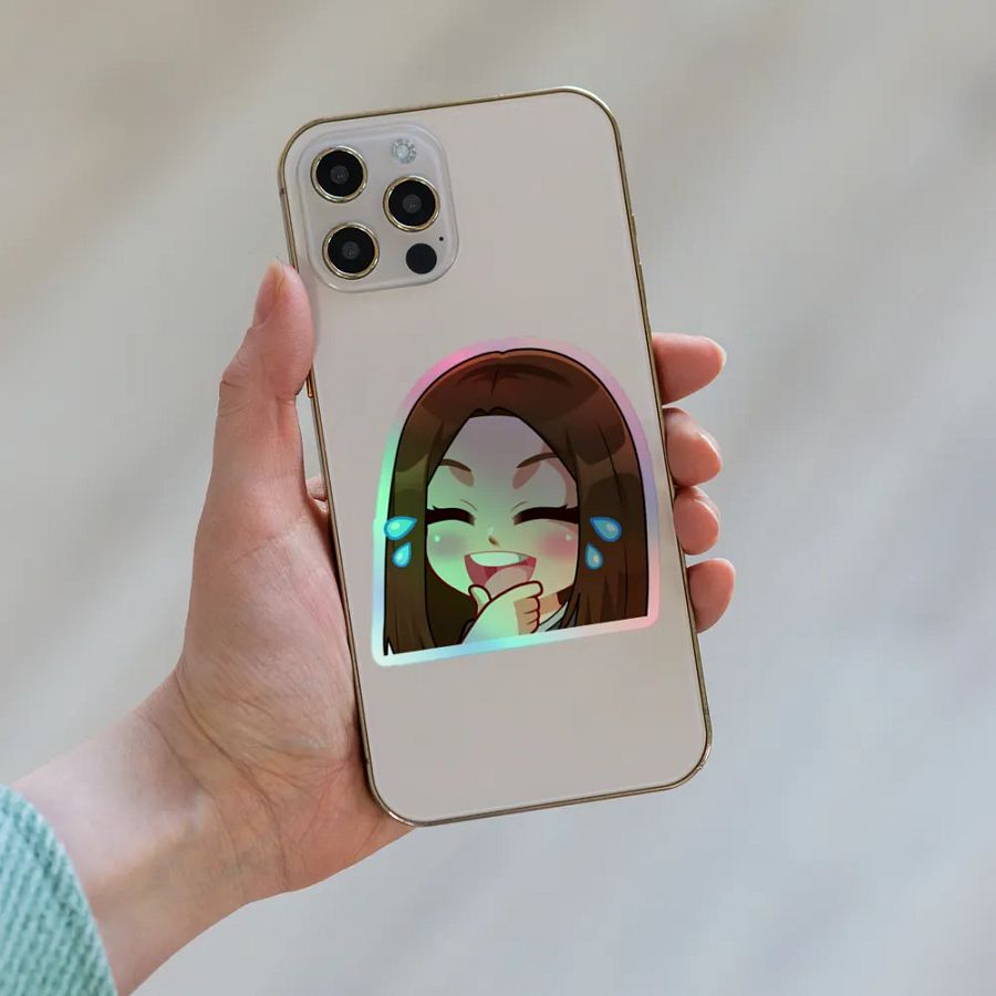 Lulz Emote Holographic Sticker product image (6)