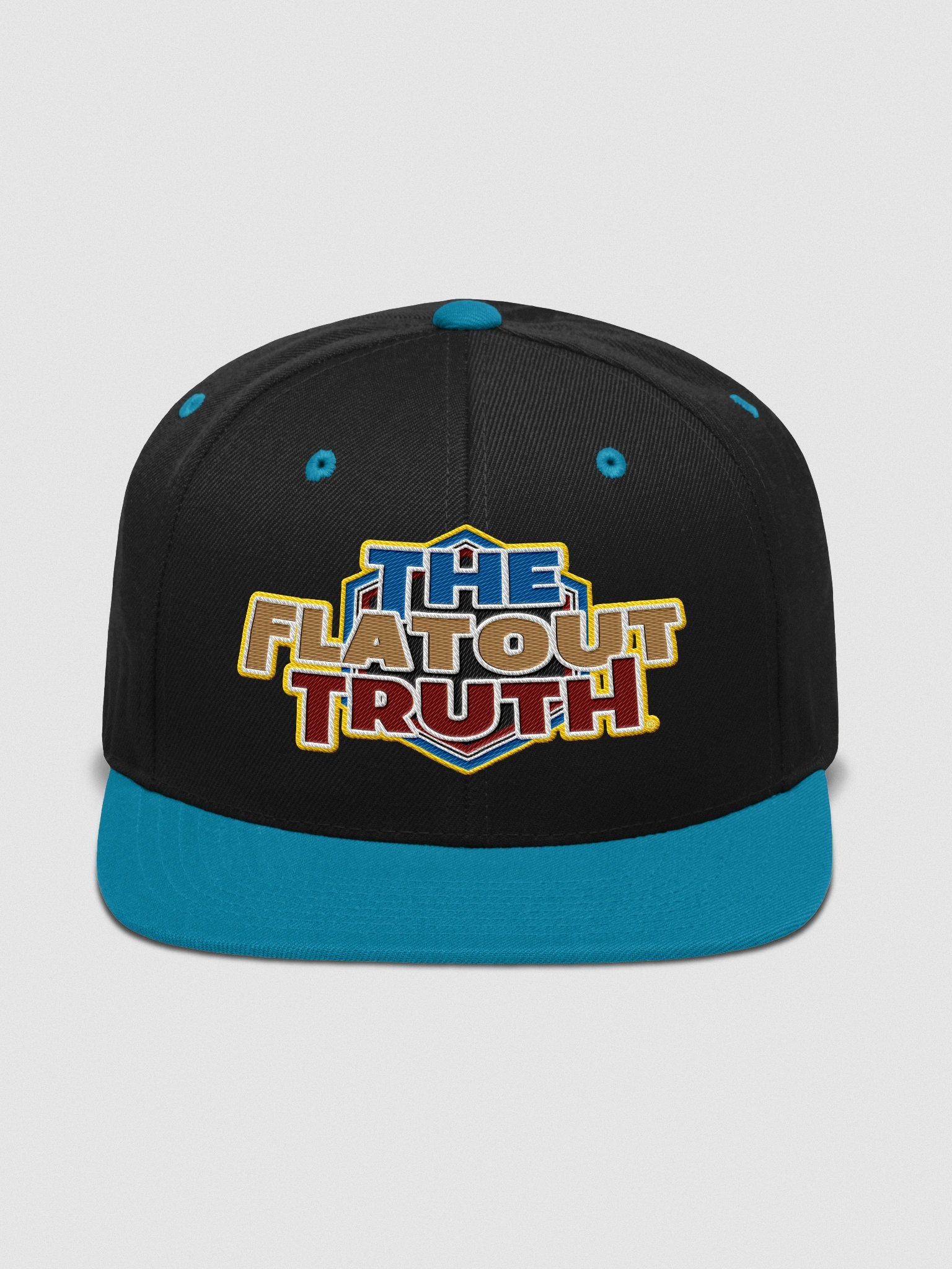 TFOT Embroidered Bold Sandy Hex Flat Snapback Hat product image (3)