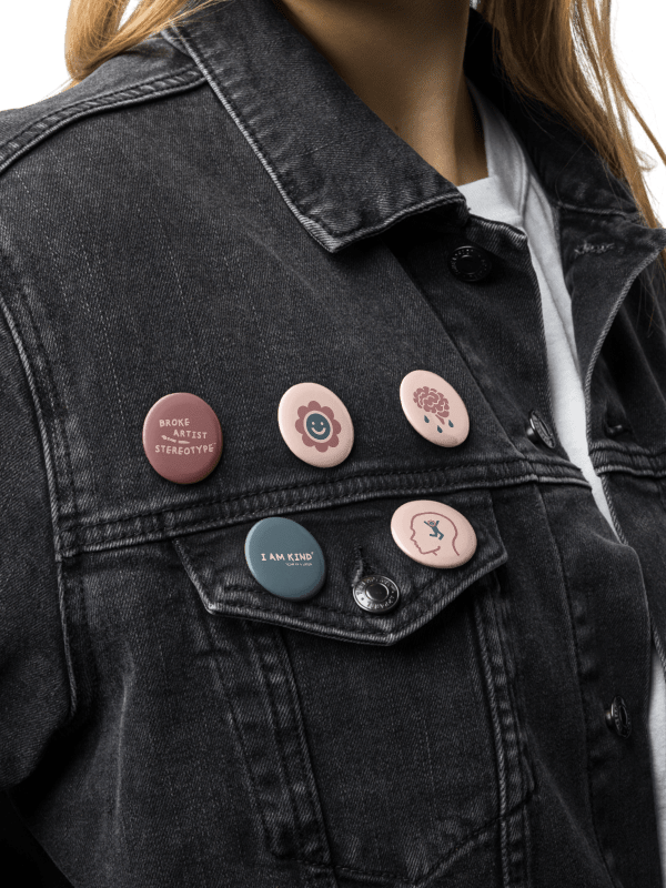 SUNFLOWER BOY - BUTTON PINS product image (2)