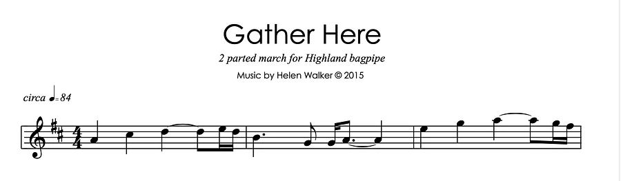 Theme from Gather Here (Highland Bagpipe) product image (1)