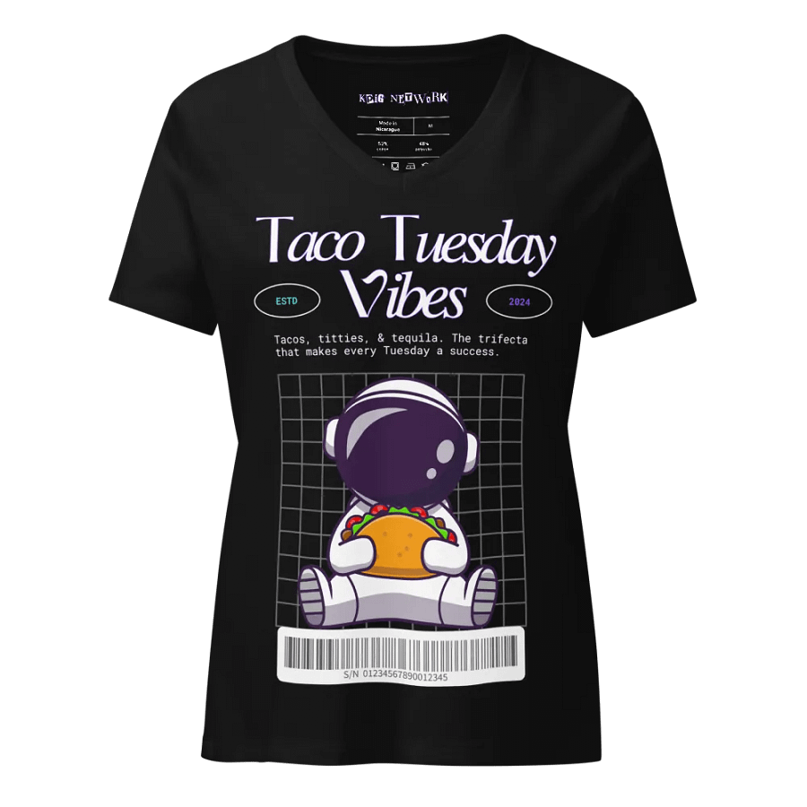 Taco Tuesday Vibes V Neck product image (1)