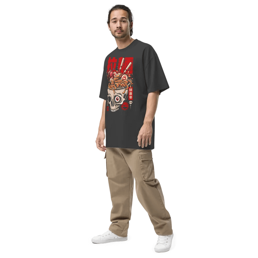 Skull Ramen Noodles - Oversized Tee product image (6)